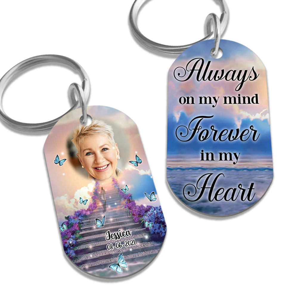Always On My Mind, Butterfly Personalized Photo Stainless Steel Keychain Memorial banner-GG_228c26fe-0d41-427e-8199-b09963edfe56.jpg