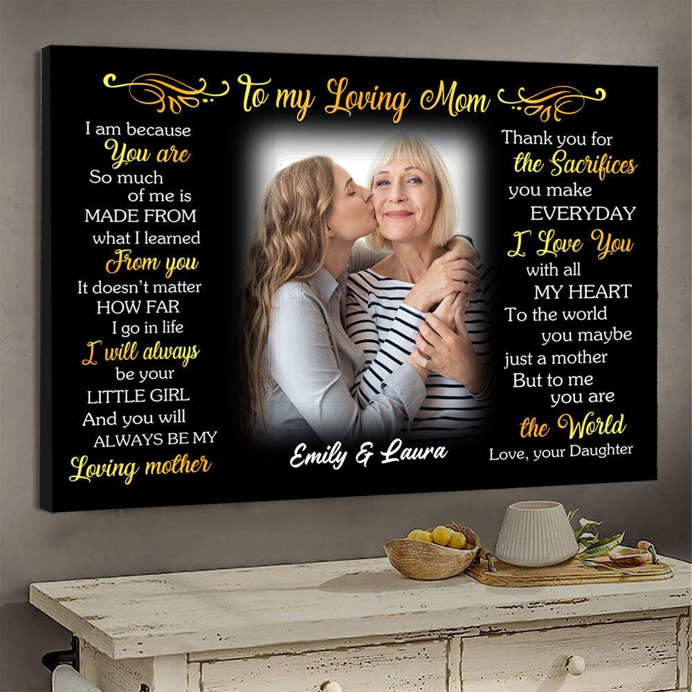 Golden Lines Artwork I Am Because You Are - Personalized Photo Canvas - Gift For Mom banner-GG_281c7b2c-344c-41d5-b151-5c44eb3db793.jpg