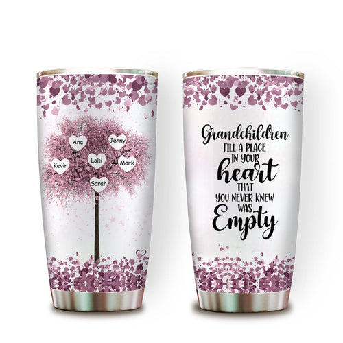 Grandchildren Fill A Place In Your Heart - Personalized Tumbler - Gift For Grandma banner-GG_8afde573-79c5-42d6-b75e-3c723678699c.jpg