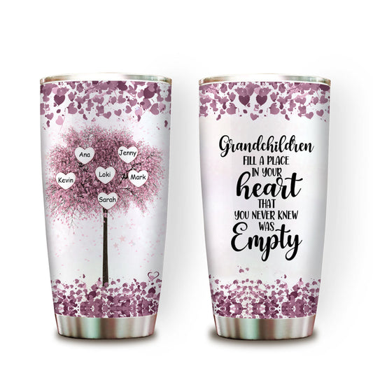 Grandchildren Fill A Place In Your Heart - Personalized Tumbler - Gift For Grandma banner-GG_8afde573-79c5-42d6-b75e-3c723678699c.jpg