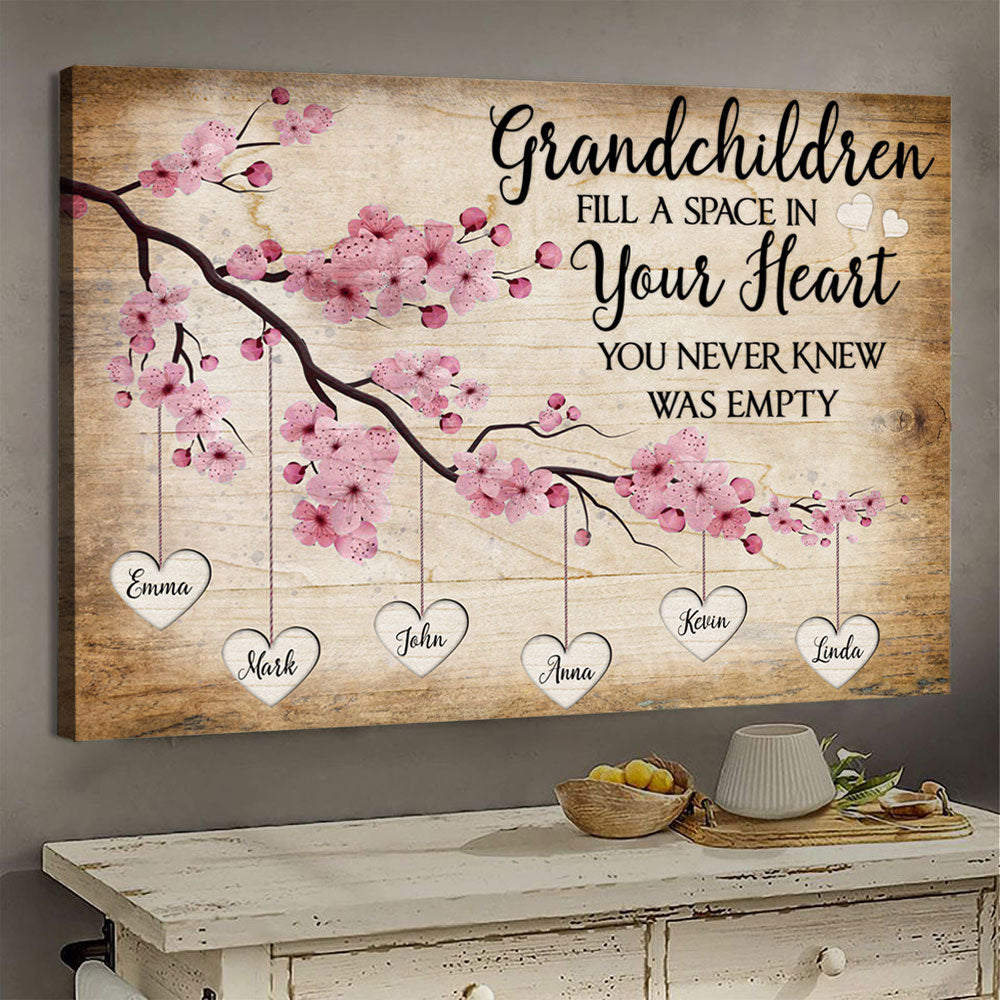 Grandchildren Fill A Place In Your Heart - Personalized Canvas - Gift For Grandma banner-GG_bbb2ef67-4bf8-4b6a-93a0-f8ac9efc1ac5.jpg