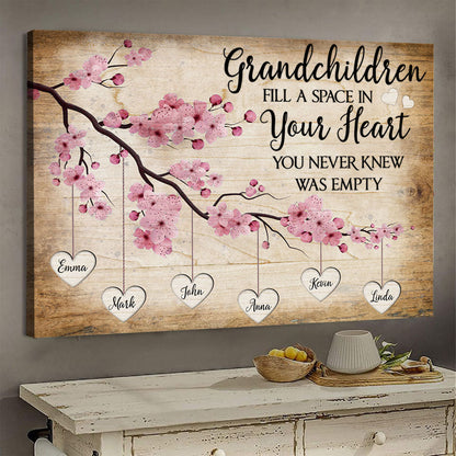Grandchildren Fill A Place In Your Heart - Personalized Canvas - Gift For Grandma banner-GG_bbb2ef67-4bf8-4b6a-93a0-f8ac9efc1ac5.jpg