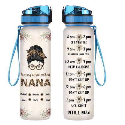 Blessed To Be Called Nana- Personalized Water Tracker Bottle - Gift For Grandma banner-GG_c8502960-7a17-4860-806b-f9e56c8f8bc1.jpg
