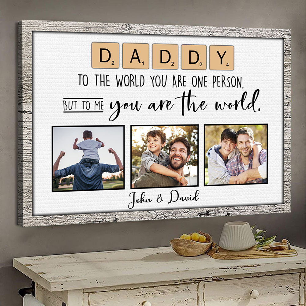 Daddy You Are The World Custom Photo Canvas Gift For Father banner-GG_e38e171d-8b02-446d-8194-de8182e4ab9b.jpg