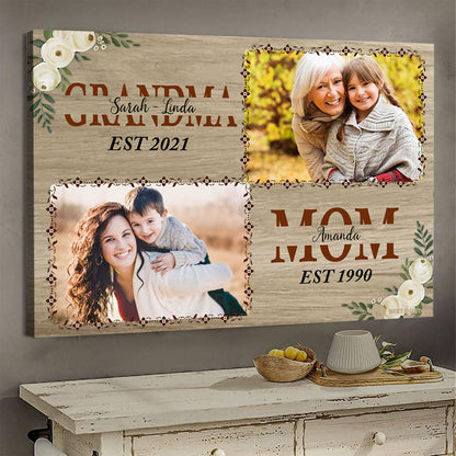 Grandma And Mom - Personalized Photo Canvas - Gift For Grandma banner-GG_f095261a-c1b1-4b4d-91d9-955ae7fffd2e.jpg