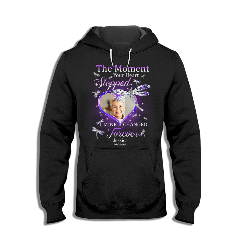 The Moment Your Heart Stopped Mine Changed Forever - Personalized Photo Apparel - Memorial banner-Hoodie-GG_29d437f4-49f1-4914-8631-0f20681ef4d1.jpg