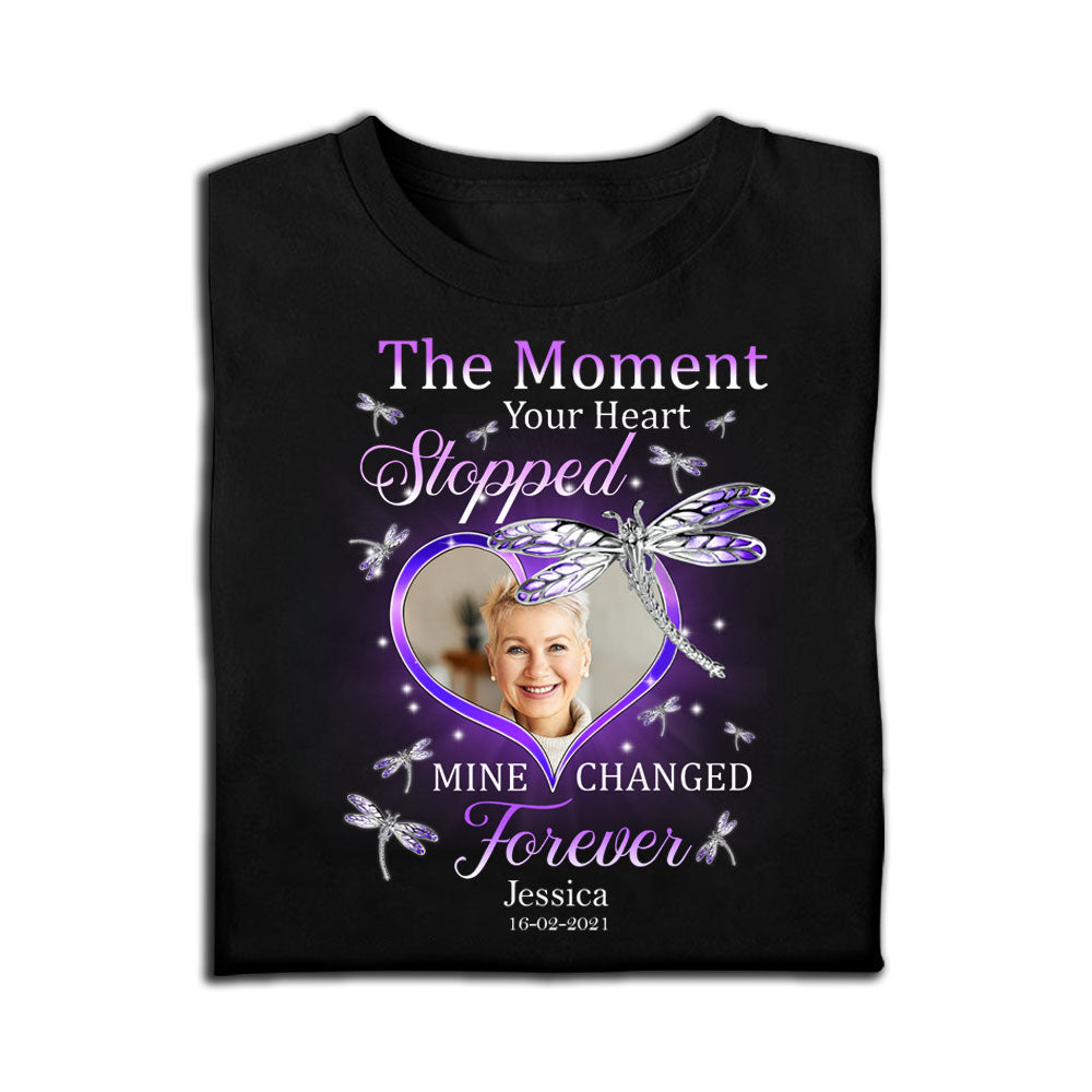 The Moment Your Heart Stopped Mine Changed Forever - Personalized Photo Apparel - Memorial banner-T-shirt-GG_ec7354a9-1b2d-4406-8a87-253eb7765b29.jpg