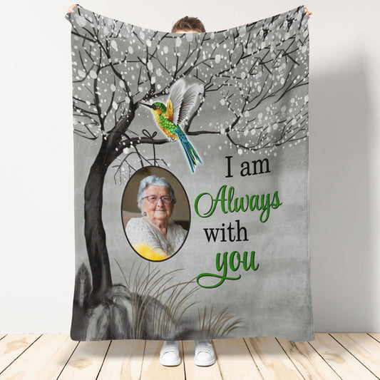 Humming Bird Always With You Personalized Blanket - Memorial banner-blanket---Hummingbird-Always-With-You-Blossom-Tree-Memorial--gg_5b4993d4-8f2d-47c0-abe1-1bad85d4d56b.jpg