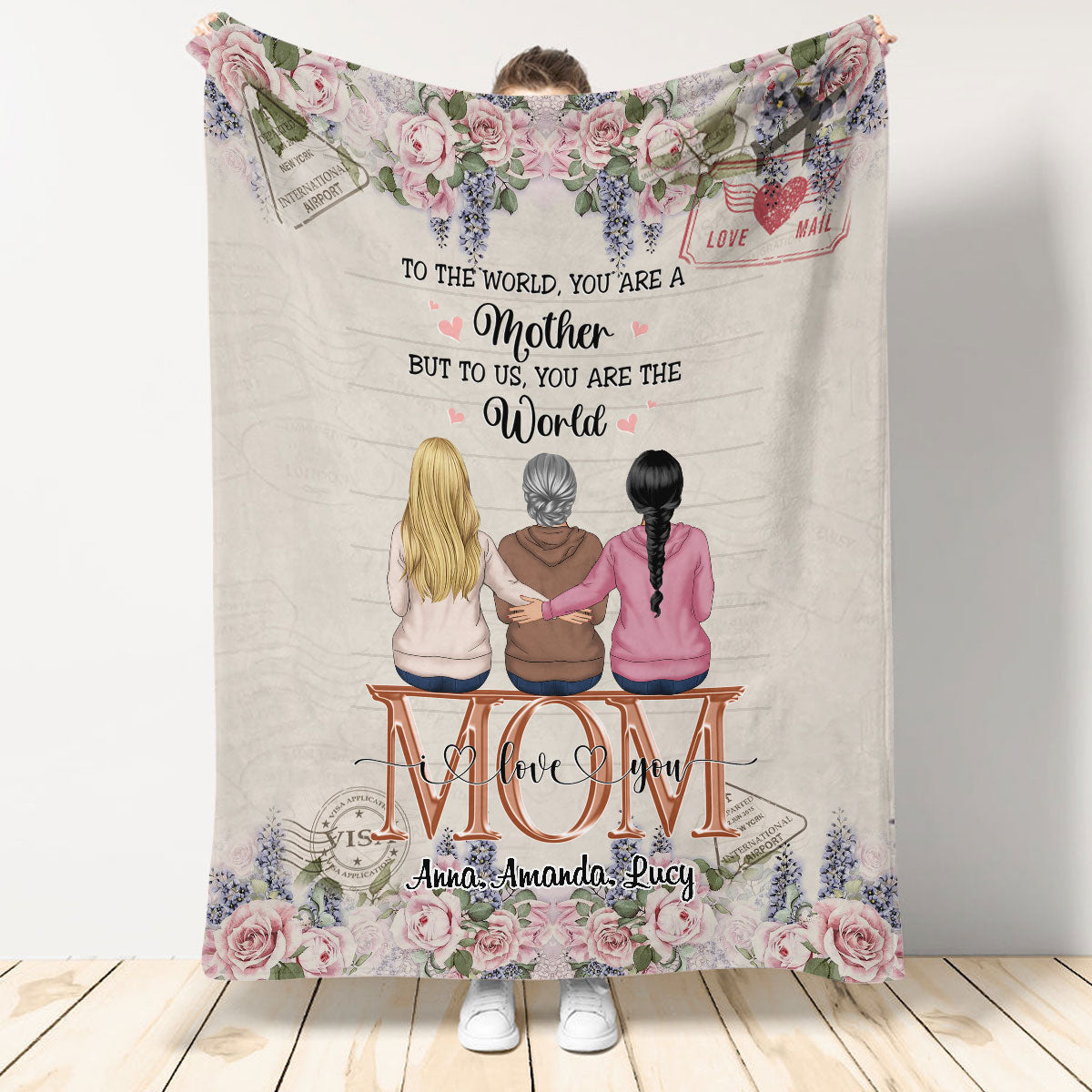 To Us, You Are The World Personalized Blanket - Gift For Mom banner-blanket--To-Us-You-Are-The-World--gg_ed30e5b2-4b51-40e3-be4b-967ea5de9d50.jpg