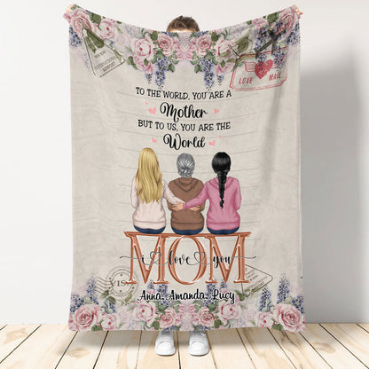 To Us, You Are The World Personalized Blanket - Gift For Mom banner-blanket--To-Us-You-Are-The-World--gg_ed30e5b2-4b51-40e3-be4b-967ea5de9d50.jpg