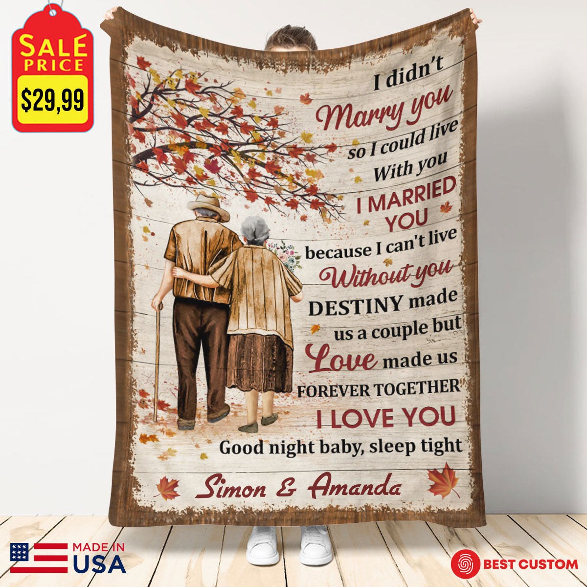 Love Made Us Forever Together Personalized Blanket - Gift For Couple banner-blanket-good-night-fb_1bd9847b-d729-4de4-a974-36e6cf656738.jpg