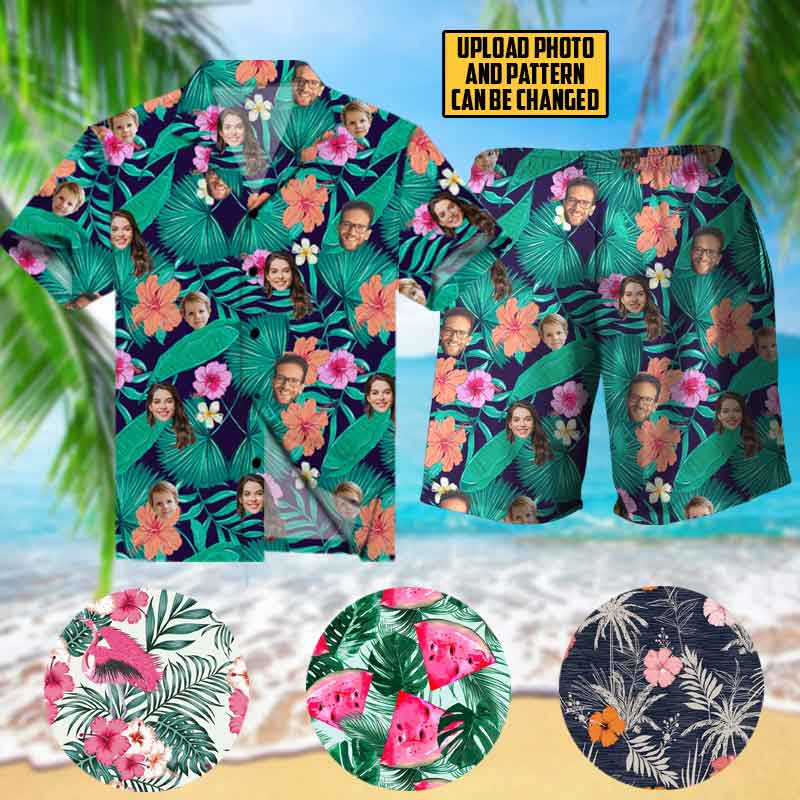 Summer Hawaiian Custom Face - Personalized AOP Hawaiian Shirt - Gift For Couple banner-f-11.jpg