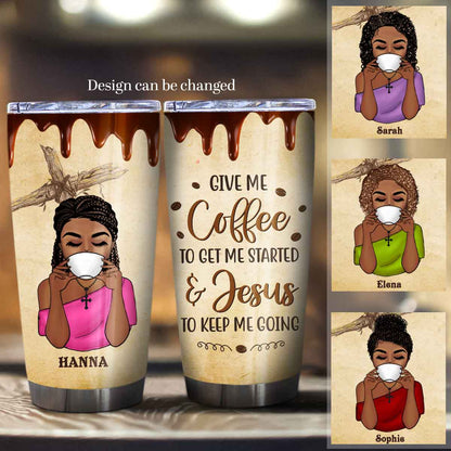 Give Me Coffee To Get Me Started & Jesus To Keep Me Going Personalized Travel Mug Tumbler - Black Pride banner-fb_2105ab44-9b38-4482-81ca-899c0042e719.jpg