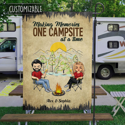 Making Memories Camping Couple Custom Flag banner-flag-camping-fb.jpg