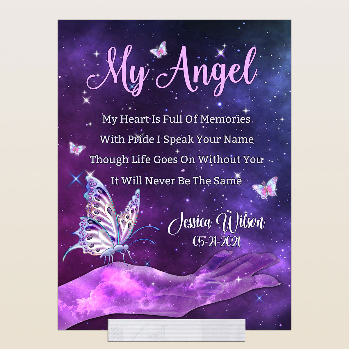 My Heart Is Full Of Memories Custom Acrylic Plaque Memorial banner-gg_8f1f43da-574e-43e1-b9c6-76e8b8c63465.jpg