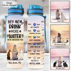 Angel Dog A Girl And Her Dogs A Bond Can't Be Broken Dog Mom Personalized Water Tracker Bottle banner-moiws-2.jpg