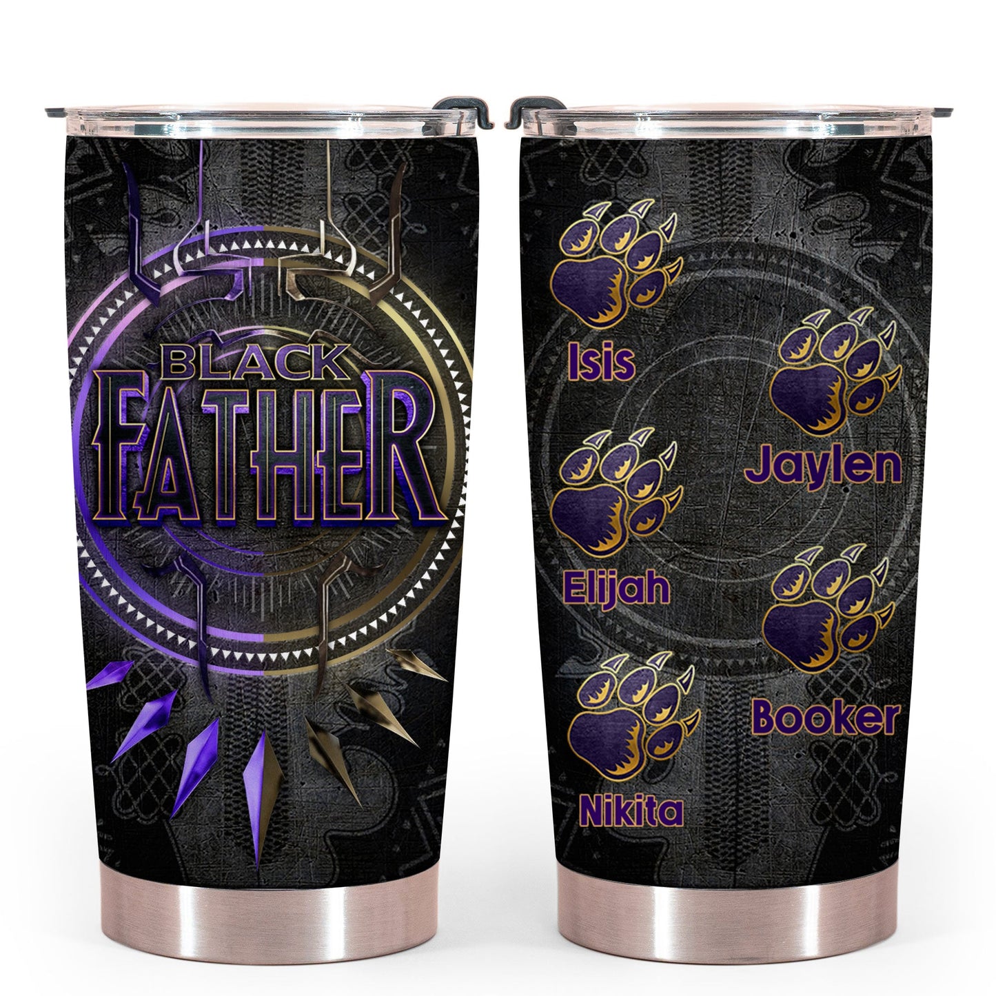 Panther Black Father Personalized Tumbler Gift For Father banner-pantherblackfather-tumbler-gg.jpg