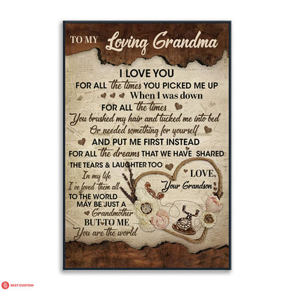 I Love You For All The Times - Personalized Canvas - Gift For Grandma banner-poster_94a7e25d-e3a7-4d84-9d5f-c334d0d110e6.jpg