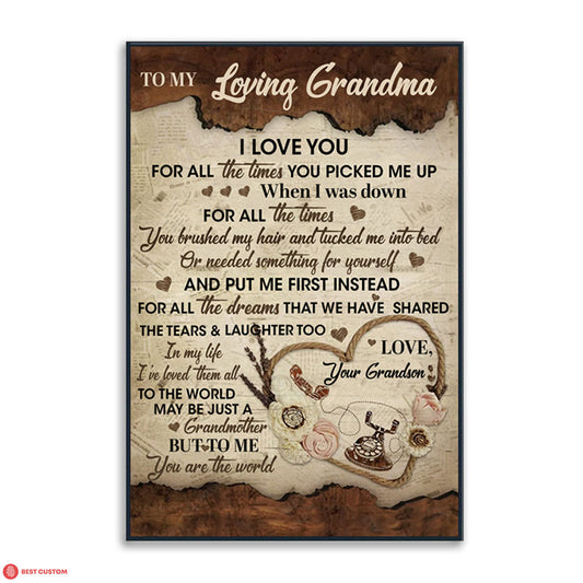 I Love You For All The Times - Personalized Canvas - Gift For Grandma banner-poster_94a7e25d-e3a7-4d84-9d5f-c334d0d110e6.jpg
