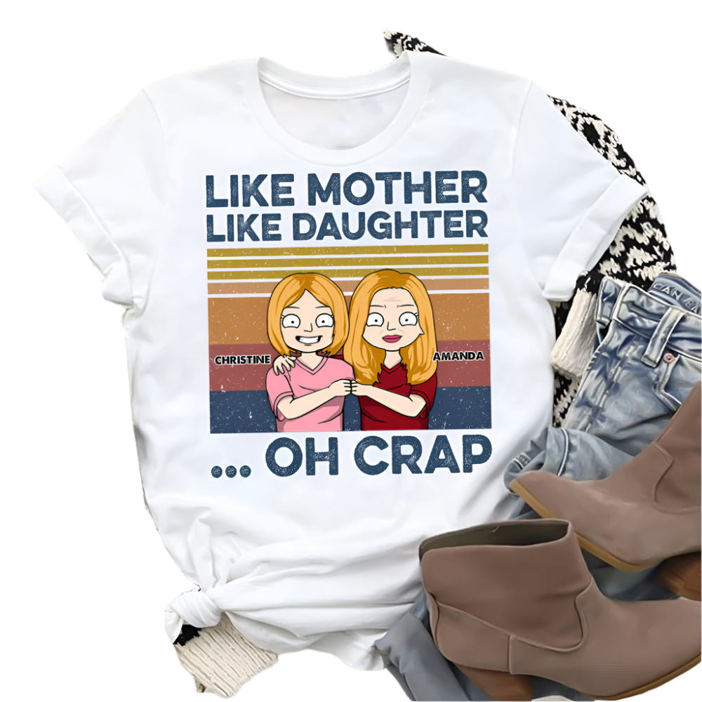 Like Mother Like Daughter Retro Vintage - Personalized Apparel - Gift For Mom banner-tshirt-GG_175b3983-232f-447c-baa8-ed52cc27fddb.jpg