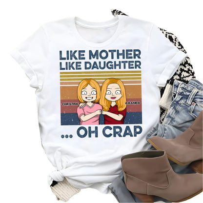 Like Mother Like Daughter Retro Vintage - Personalized Apparel - Gift For Mom banner-tshirt-GG_175b3983-232f-447c-baa8-ed52cc27fddb.jpg