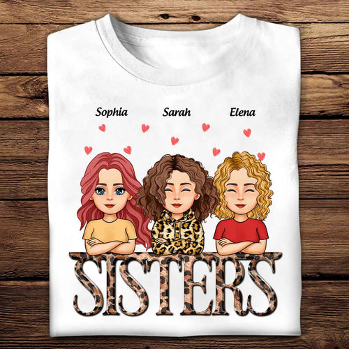 Leopard Sister - Personalized Apparel - Gift For Sister, Bestie banner-tshirt-to-2_090ff058-39ee-44bc-9dab-44c4550f6a96.jpg
