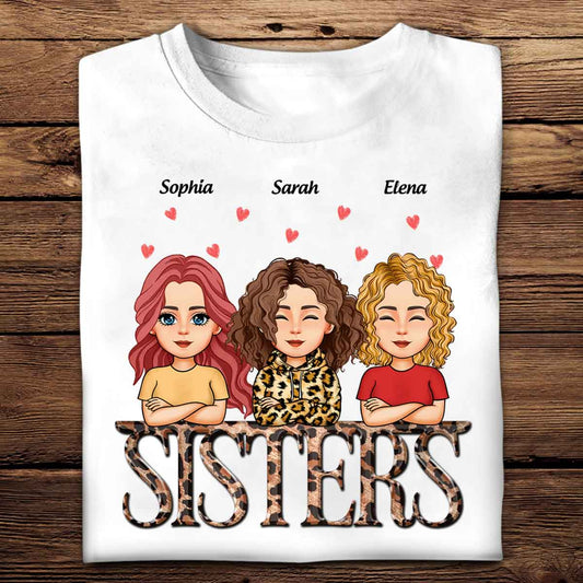 Leopard Sister - Personalized Apparel - Gift For Sister, Bestie banner-tshirt-to-2_090ff058-39ee-44bc-9dab-44c4550f6a96.jpg