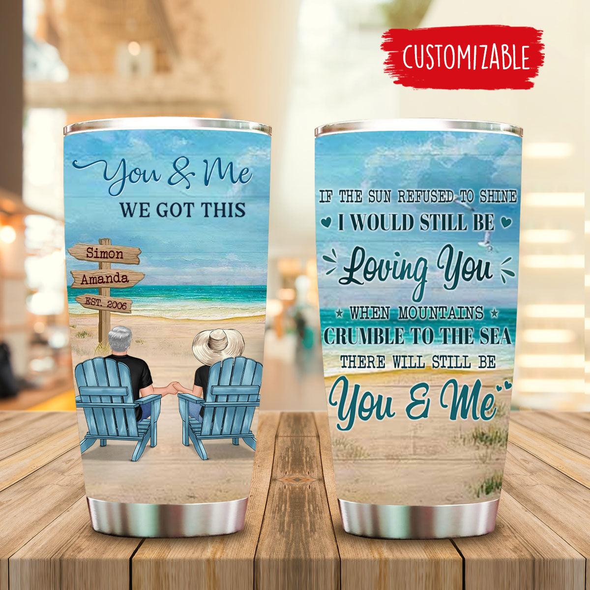 You And Me, We Got It Personalized Tumbler - Gift For Couple banner-tumbler--fb.jpg
