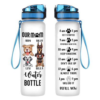Our Mom Water Bottle Personalized Water Tracker Bottle Dog Mom banner.3.1.jpg