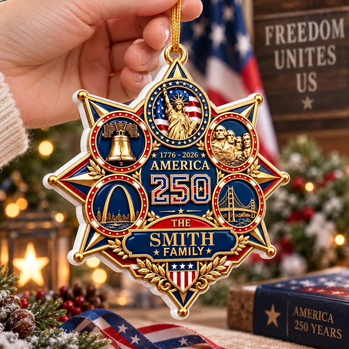 Proud Since Seventeen Seventy Six - Real 3D Raised Ornament