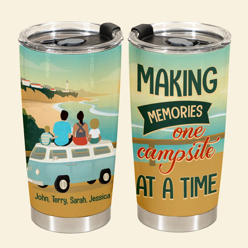 Making Memories One Campsite At A Time - Personalized Tumbler - Gift For Family, Camping banner1-min_610dad41-97f2-4c36-98c4-08398e1369f9.jpg