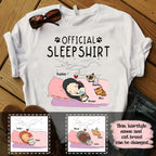 Sleeping Dog And Cat Sleep Shirt Personalized Apparel banner1551cat.jpg