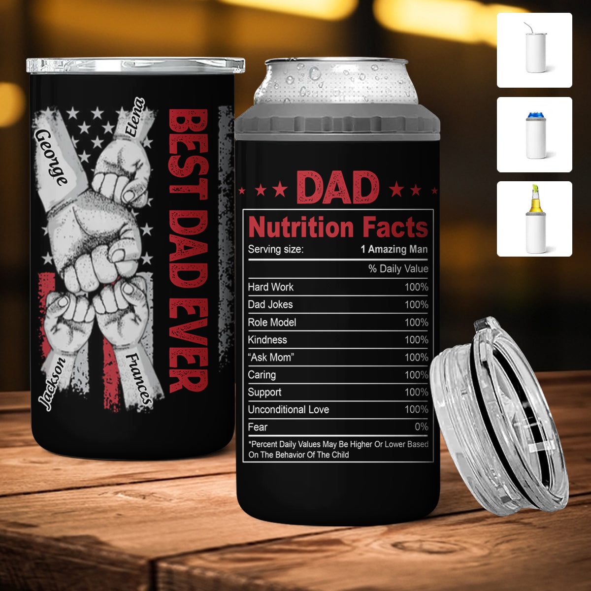 Best Dad Ever - Personalized Can Cooler - Gift For Father, Grandpa, Father's Day Gift banner1_02865880-f998-49b0-abf7-0d1f8d4900b5.jpg