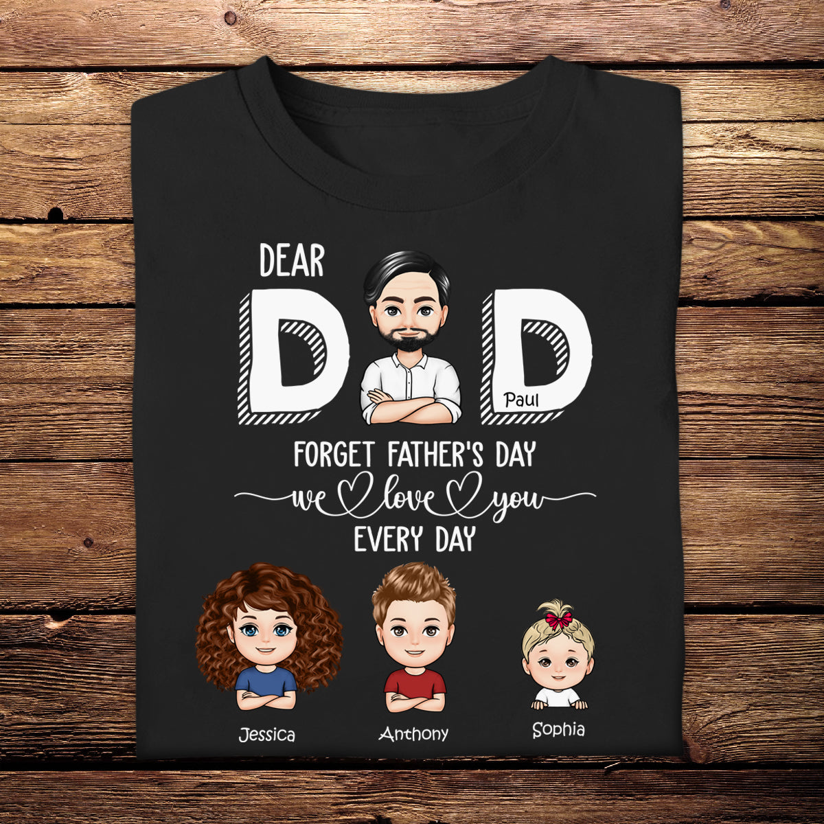 Dad Forget Father's Day We Love You Every Day - Personalized Apprael - Father's Day, Gift For Father banner1_0cb9c5e6-d392-4d06-87af-89d55ec59380.jpg
