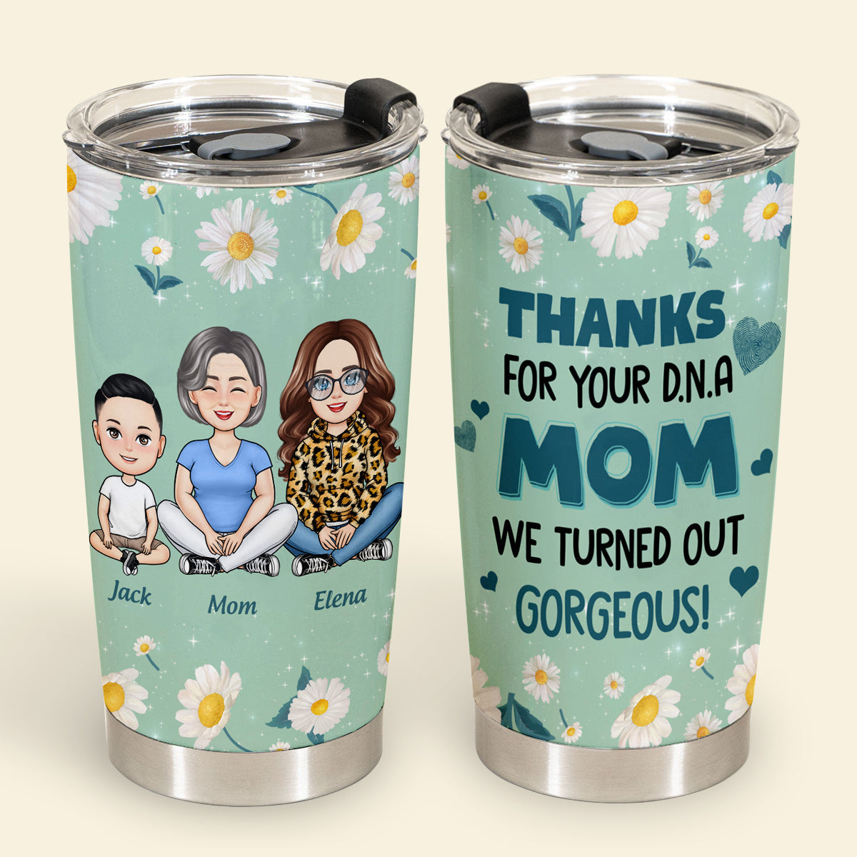 Thanks For Your DNA Mom - Personalized Tumbler - Gift For Mom, Mother's Day banner1_1.jpg