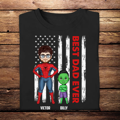 Best Dad Ever Superheroes - Personalized Apparel - Funny, Loving Gift For Dad, Father, Daddy, Father's Day banner1_207777a6-5e88-4ba5-a7de-7410e00454ce.jpg