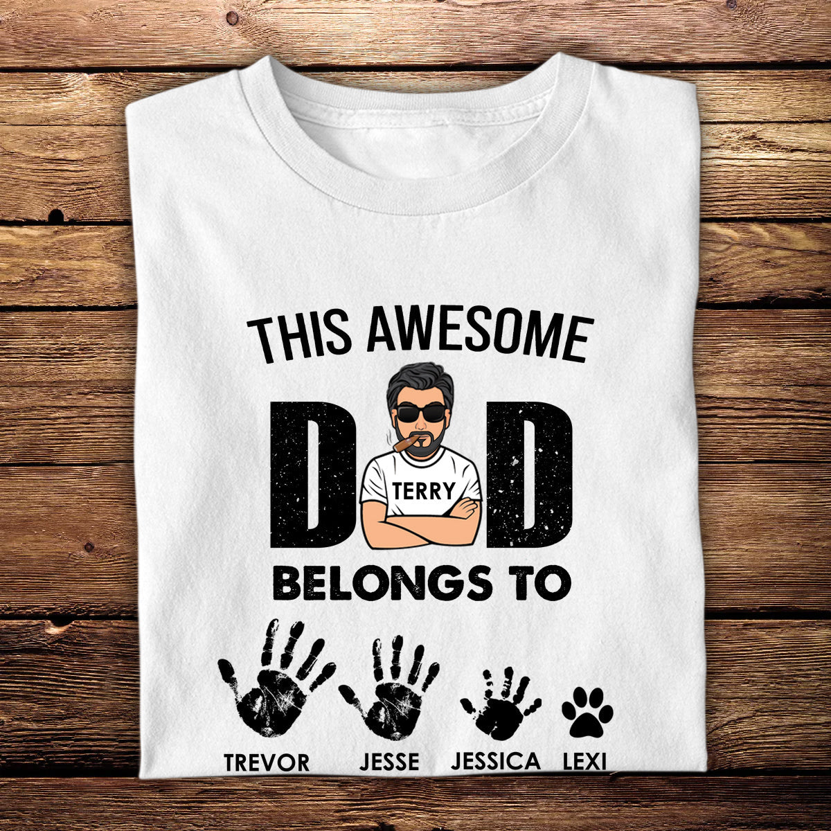 Awesome Dad Belongs To Kids Custom Apparel Gift For Father banner1_4f334ec3-6794-4bc8-876e-d4eddf07de6e.jpg