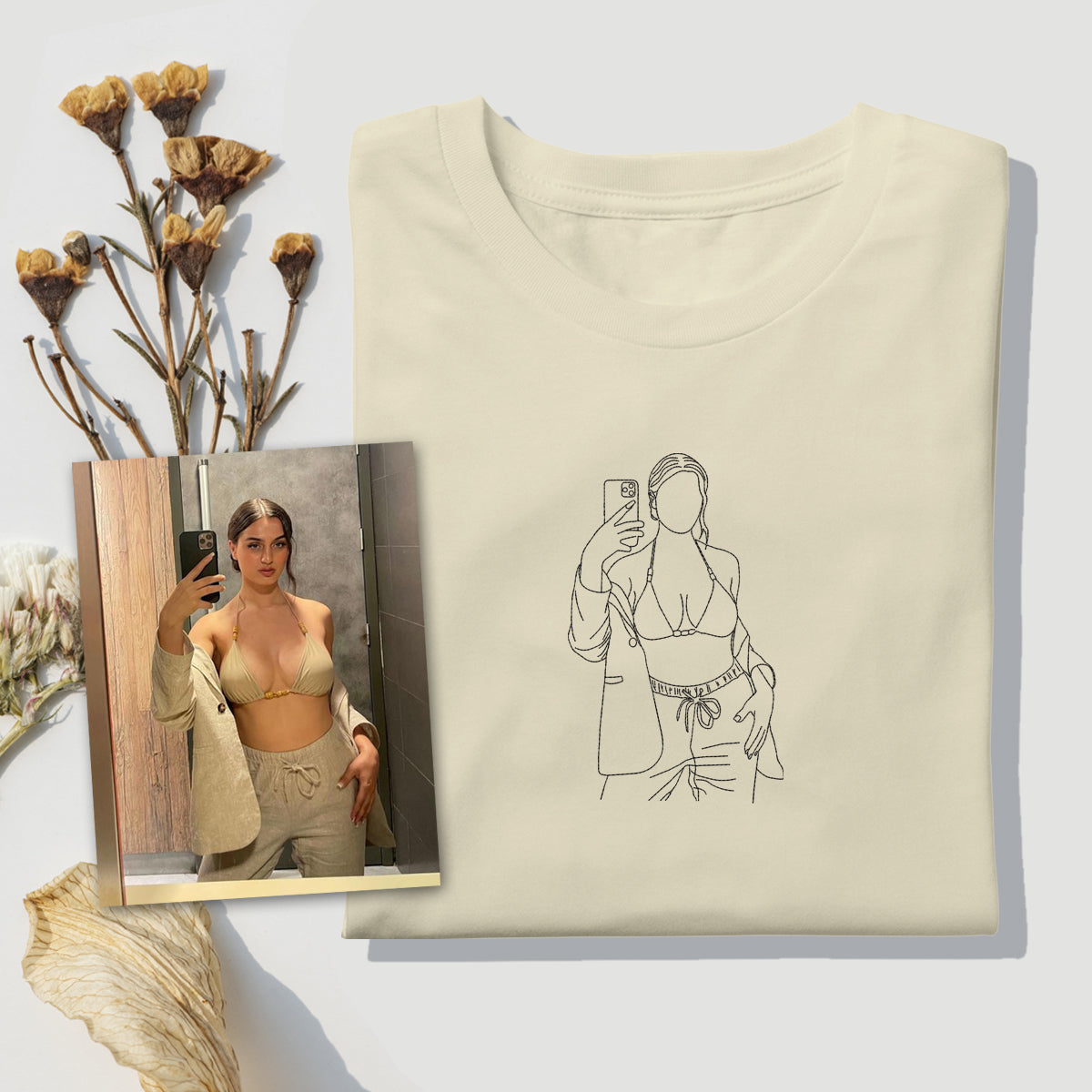 Embroidery Sexy Girl Mirror Selfie - Custom Photo Embroidered T-shirt - Gift For Girlfriend banner1_71e045c7-2e96-4c07-9b1f-f63024cbf1fb.jpg?v=1742187616