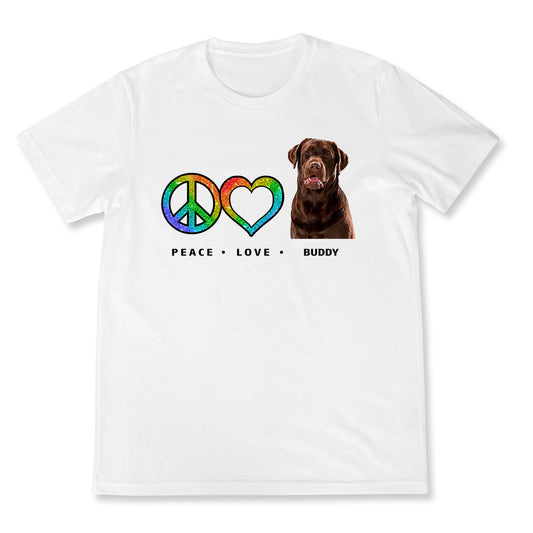 Peace Love Pet Funny - Personalized Custom Photo Shirt banner1_7e930576-12e3-4cd7-a487-0377cc42d086.jpg