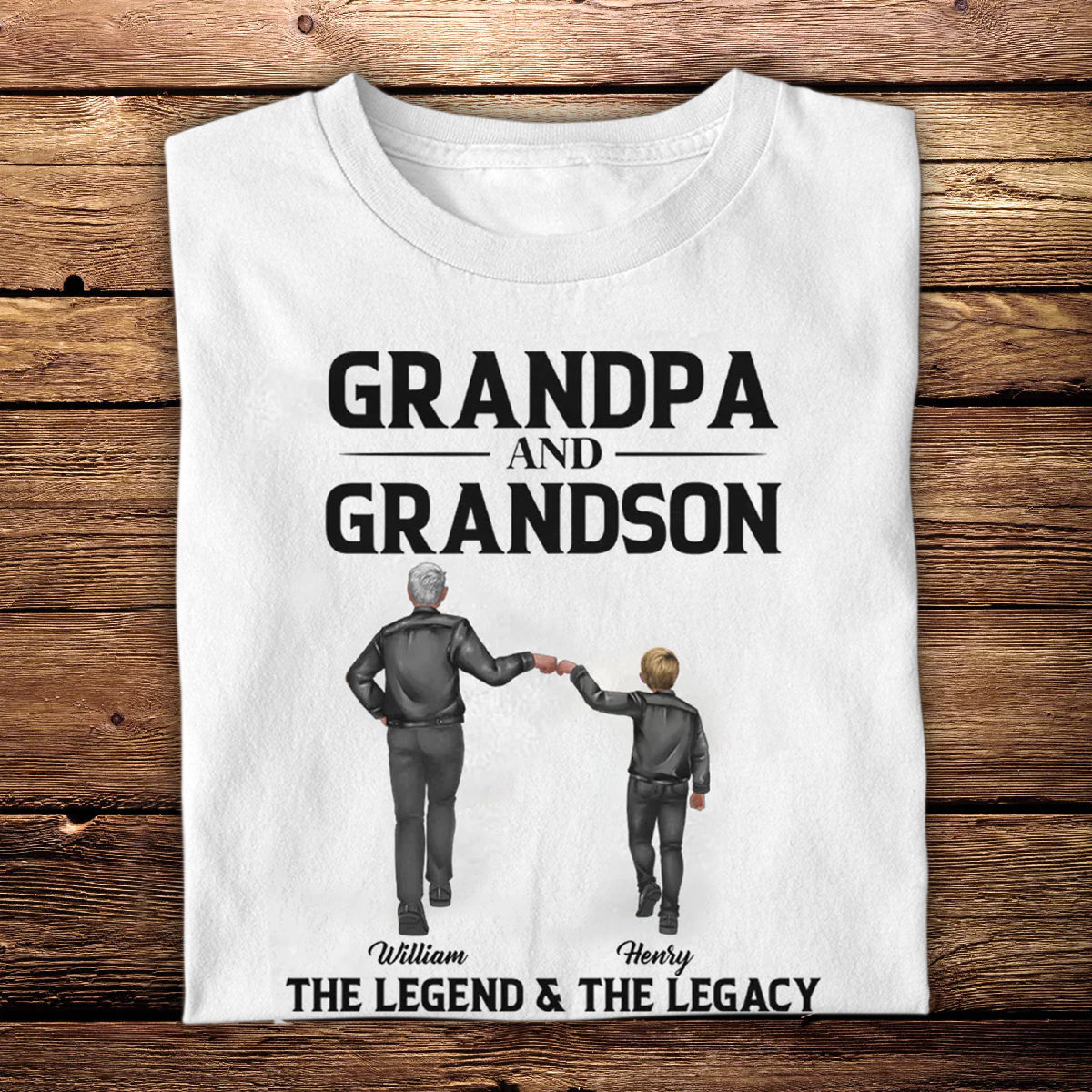 Grandpa Grandson The Legend The Legacy Apparel Gift For Grandfather banner1_95594cd5-0cbf-4112-b2a5-a80ba2b5c5a1.jpg