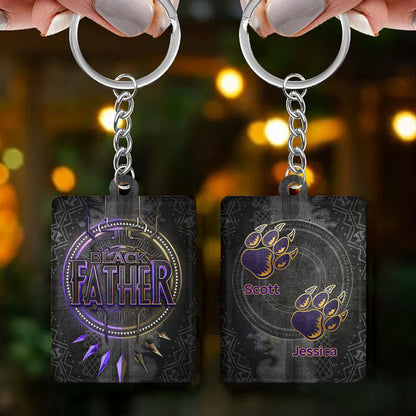 Panther Black Father - Personalized Acrylic Keychain - Gift For Father banner1_9a7a2439-04b4-432e-afb9-be6a3b5dba74.jpg