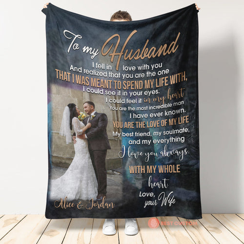 Wife To Husband With My Whole Heart Wolf Upload Photo Blanket - Gift For Husband banner1_a20e525f-8116-4a97-bd73-ecbf1d19f3f0.jpg