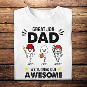 Sports Great Job Dad - Personalized Shirt - Gift For Father, Husband banner1_c141f386-22ae-483f-b0e4-d42a421dd322.jpg