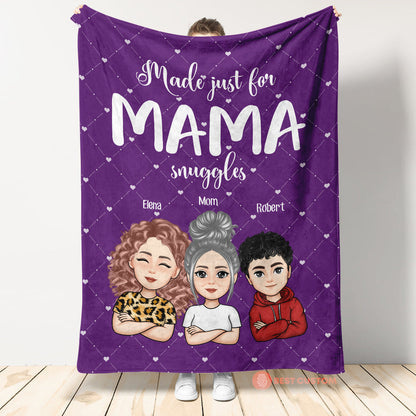 Mama Snuggles - Personalized Blanket - Loving, Birthday Gift For Mom, Mother's Day banner1_c449bf73-c23a-4966-884d-098d019f5a5c.jpg