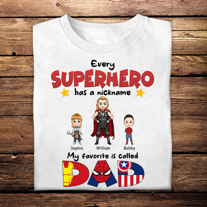 My Favorite Superhero Called Dad - Personalized Apparel - Gift For Father, Dad, Daddy, Loving Gift For Father's Day banner1_cbb0c257-9f30-49f8-9174-297c4178623f.jpg