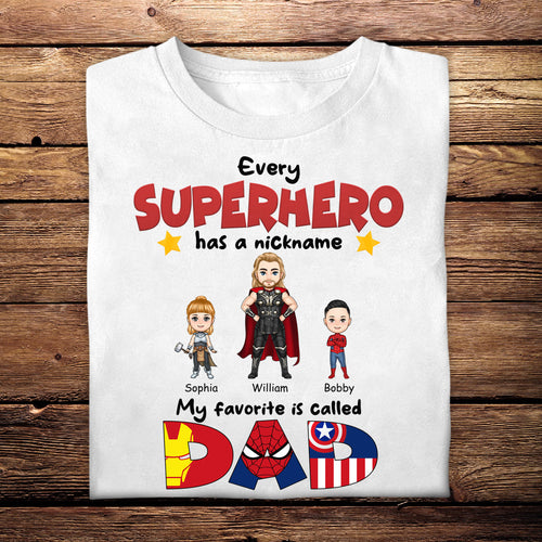 My Favorite Superhero Called Dad - Personalized Apparel - Gift For Father, Dad, Daddy, Loving Gift For Father's Day banner1_cbb0c257-9f30-49f8-9174-297c4178623f.jpg