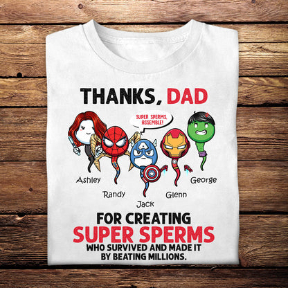 Thanks Dad Superheroes - Personalized Apparel - Gift For Father, Dad, Daddy, Father's Day banner1_d1f8106f-55d4-4a14-89f8-b067efb14dcd.jpg