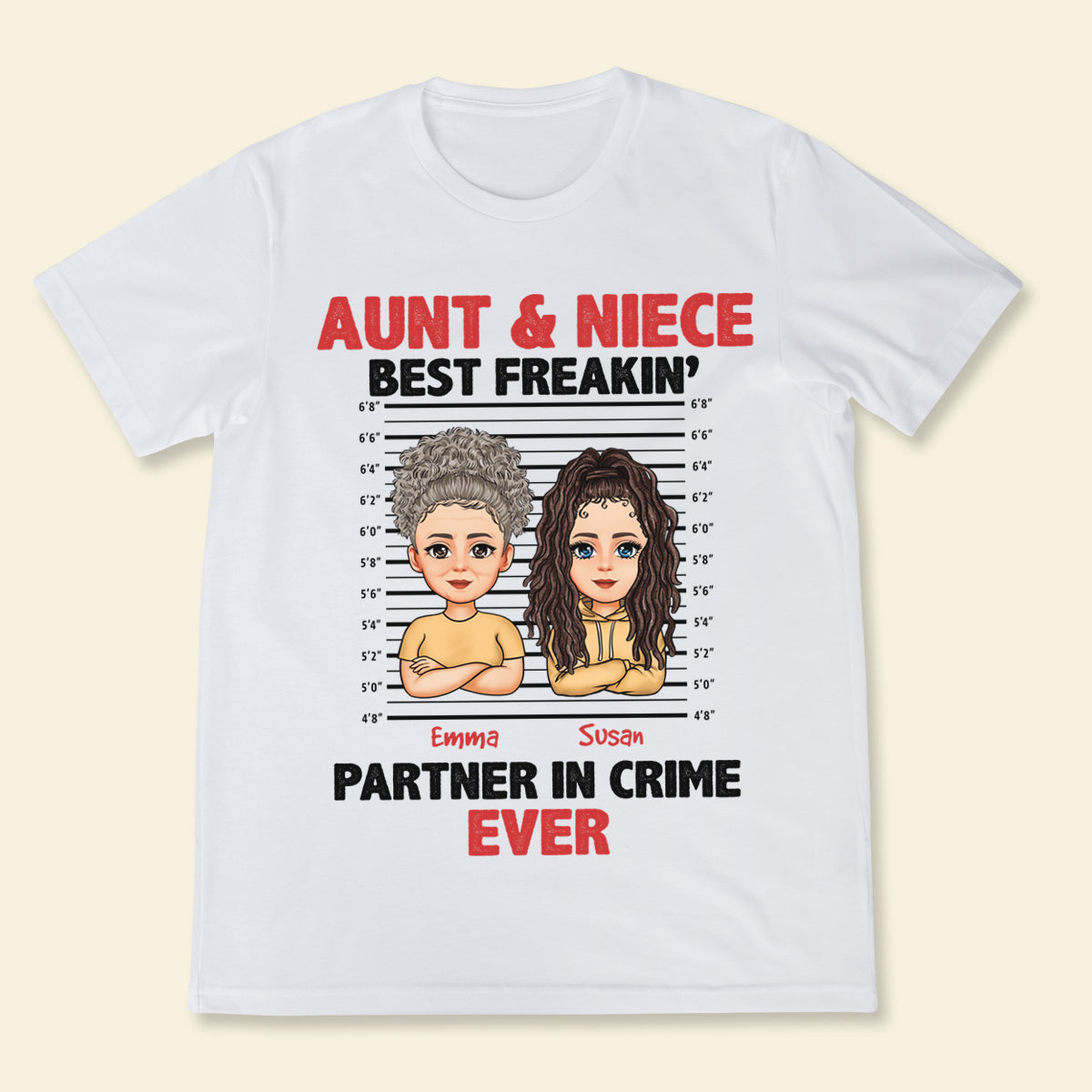 Auntie & Niece Best Partner In Crime - Personalized Apparel - Loving, Birthday, Gift For Aunt, Auntie, Niece banner1_dc698f18-a9ce-4769-b20d-cf75c53c1439.jpg