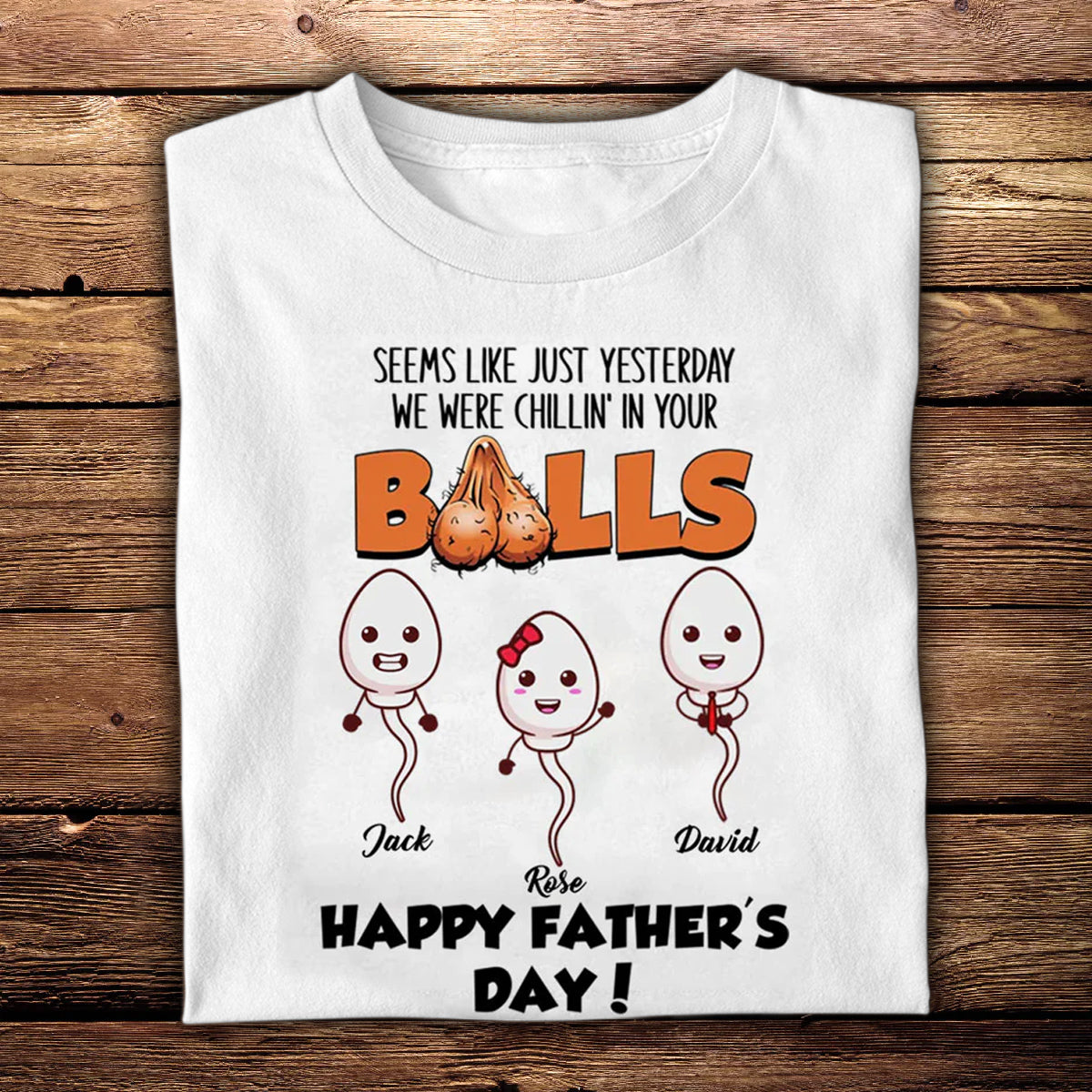 We Were Chillin' In Your Balls Personalized Apparel Gift For Father banner1_e0e3c506-e486-488b-adb6-b01a22035289.jpg