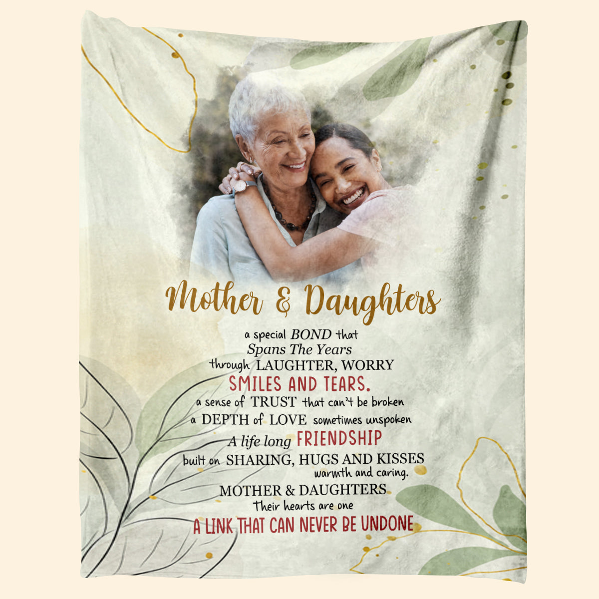 Mother And Daughter, A Life Long Friendship - Personalized Blanket - Mother's Day Gift For Mom, Mother, Mama banner1_e1816a75-0453-45fe-b741-850c06279081.jpg